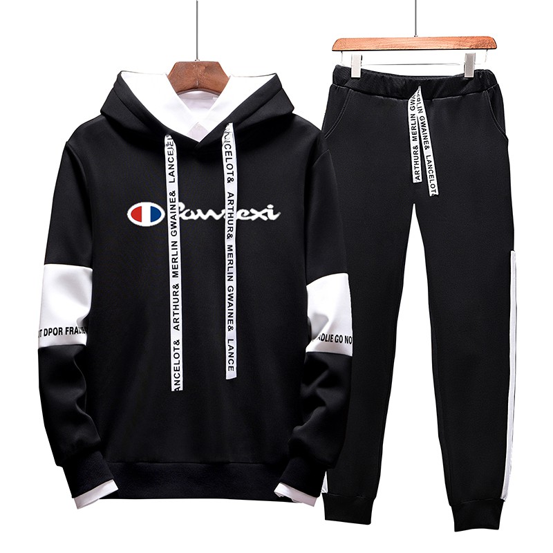 champion joggers and hoodie