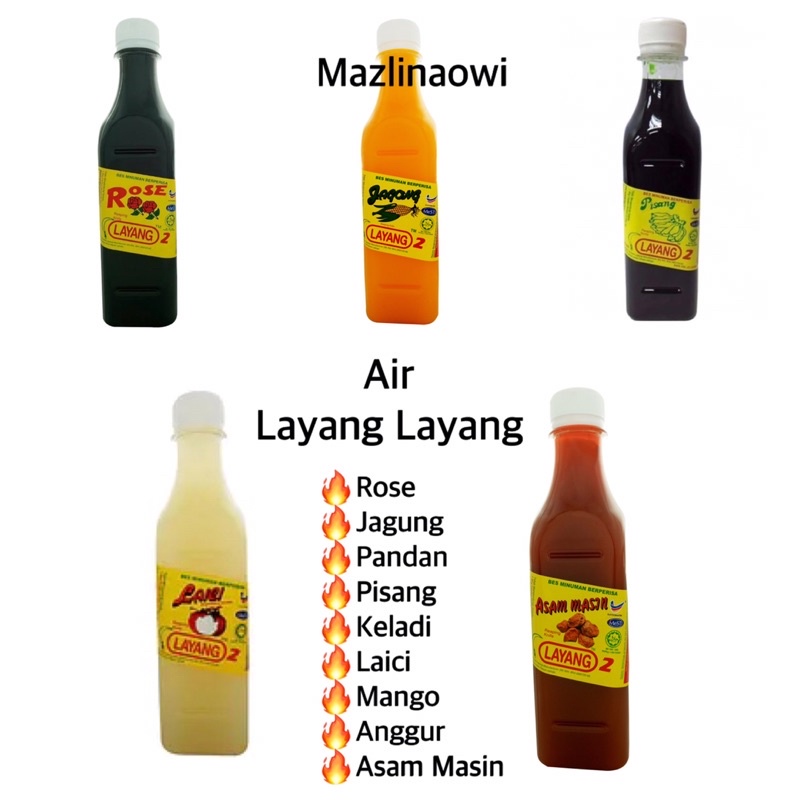 ( READY STOCK ) Air Layang Layang / Air Sirap Rose / Bes Minuman ...