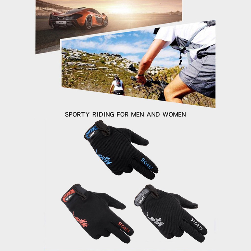 Men Outdoor Sports Riding Gloves tight Non-slip Shock Absorption Wear Mitten