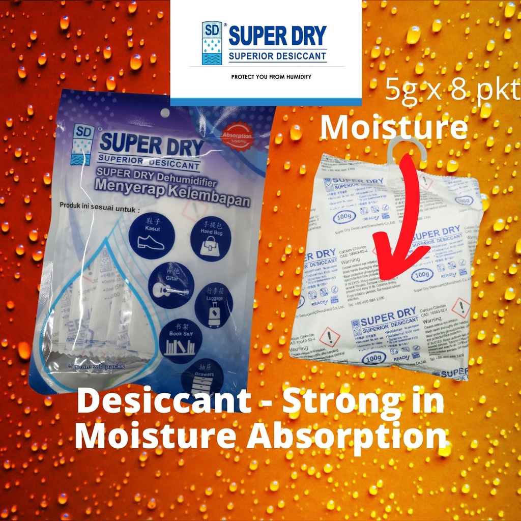 Super Dry Desiccant Dehumidifier Moisture Absorber Better Than Silica