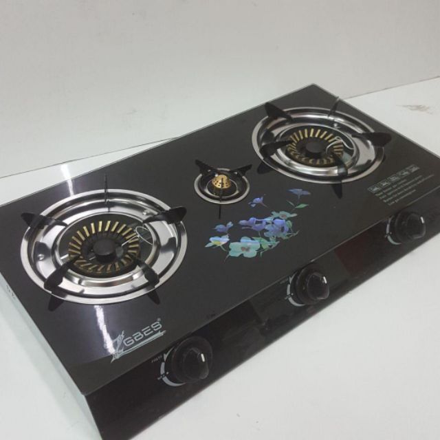 Dapur Gas Kaca 3 Tungku Gas Stove Murah Shopee Malaysia