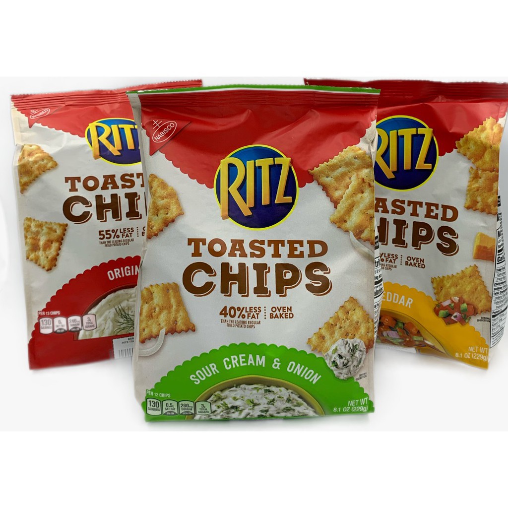 [READYSTOCK] Ritz Toasted Chips, Assorted Flavour! Sour Cream & Onion