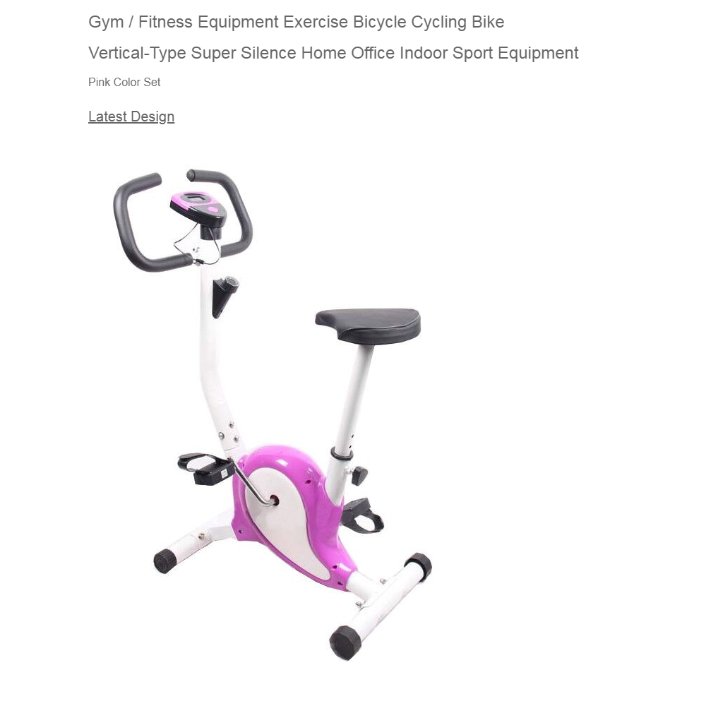 pink exercise bike