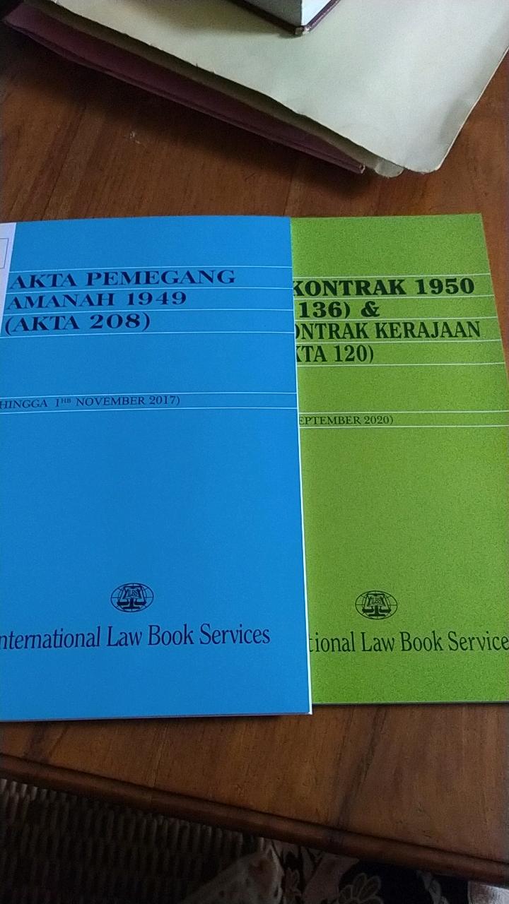 Akta Pemegang Amanah 1949 Akta 208 Hingga 1hb November 2017 Shopee Malaysia