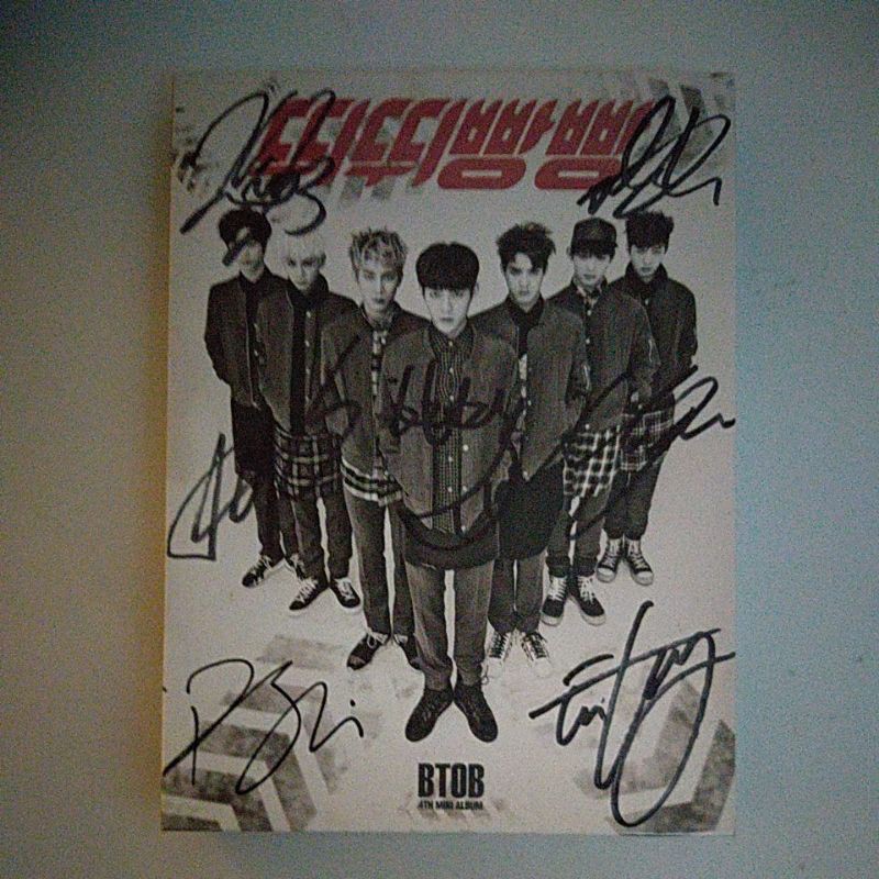 Autographed Btob Beep Beep Signed Mini Album Shopee Malaysia