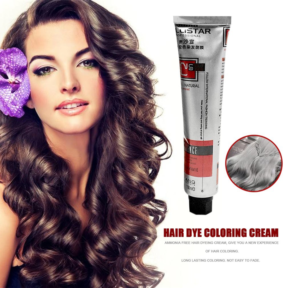 Beauty No Ammonia Type Hair Dye Cream Permanent Coloring Root