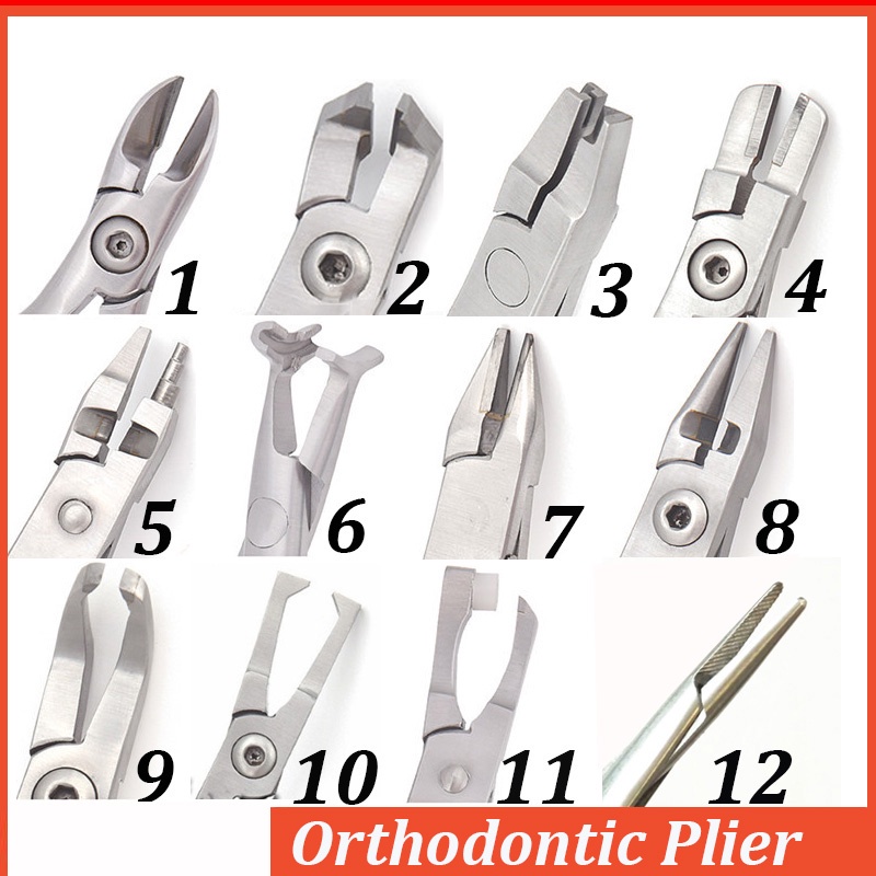 【Ship within 24H】Dental Orthodontic Plier Stainless Steel Dentist Instrument Tools Dental Lab Forceps End Cutting Plier