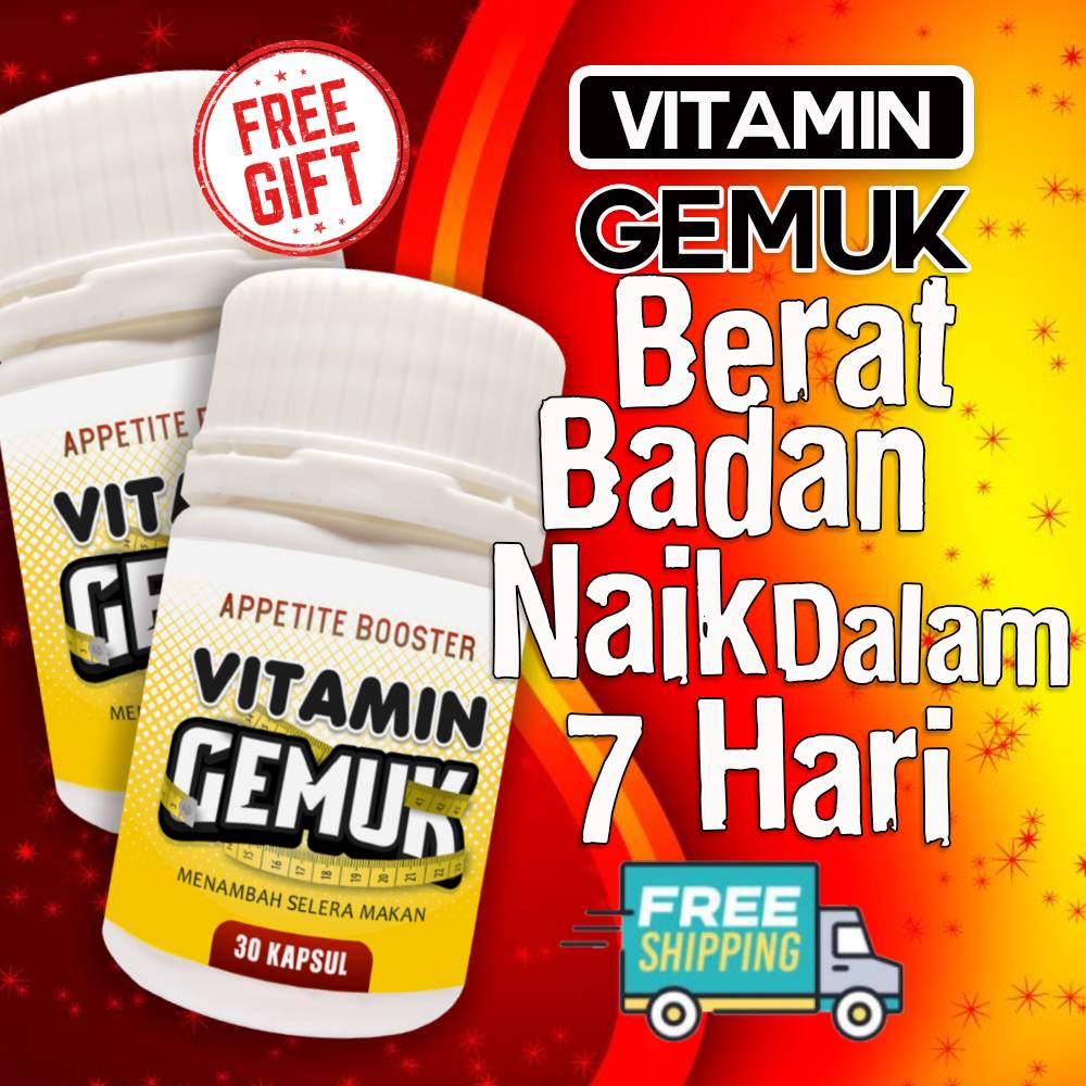 Ubat Gemuk Weight gain, Vitamin Gemuk Tambah Berat Badan 100% HERBA