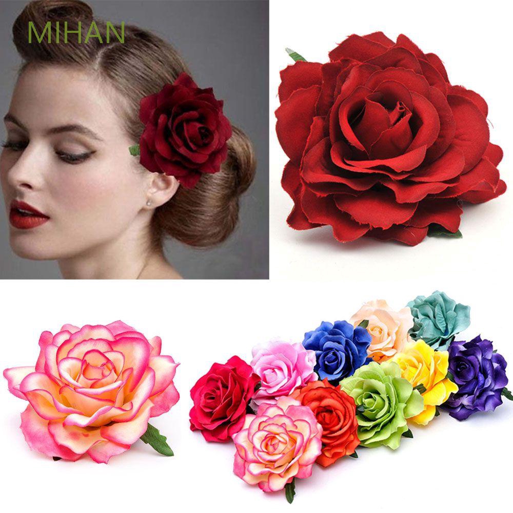 dds5391 Sweet Rose Blossom Flower Wedding Bridal Hair Clip Hairpin Brooch Pin 
