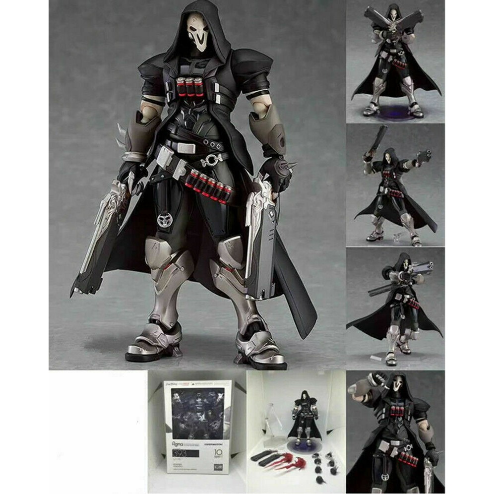 6.7" Overwatch Reaper Action Figure OW Figma 393 Collectible PVC Toy Gift In Box 
