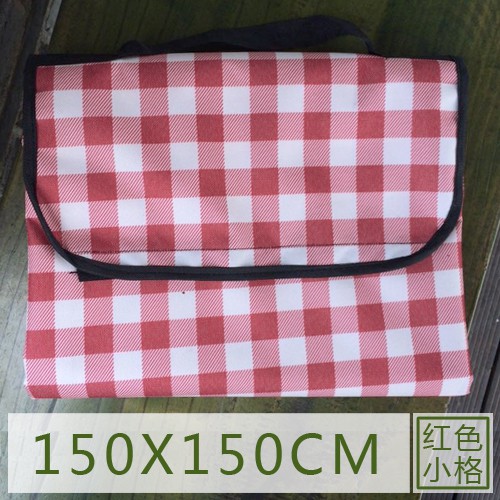 red plaid picnic blanket