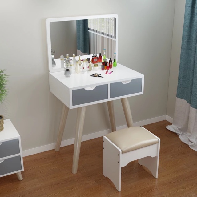 60cm Width Dressing Table Chair And Mirror Shopee Malaysia