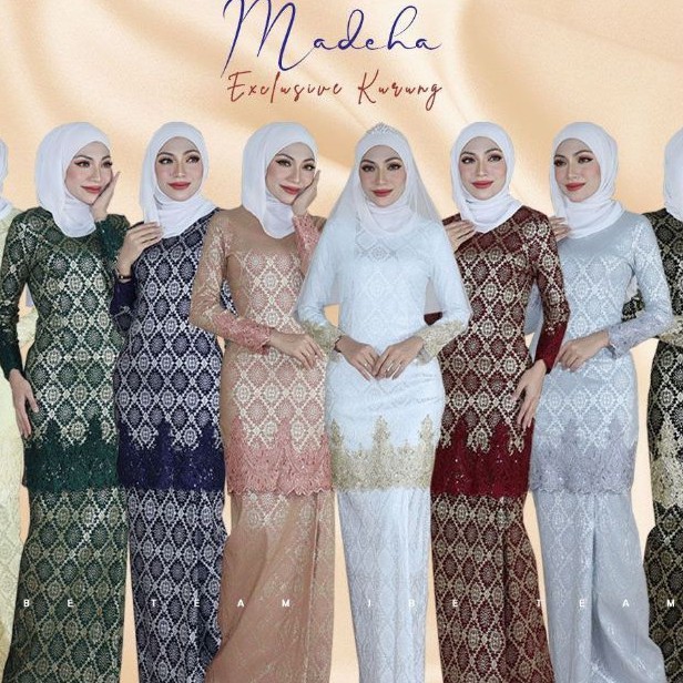 MADEHA EXCLUSIVE LACE KURUNG PLUS SIZE READY STOCK BAJU  