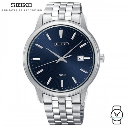 Seiko Gents SUR259P1 Neo Classic Blue Dial Stainless Steel Watch | Shopee  Malaysia