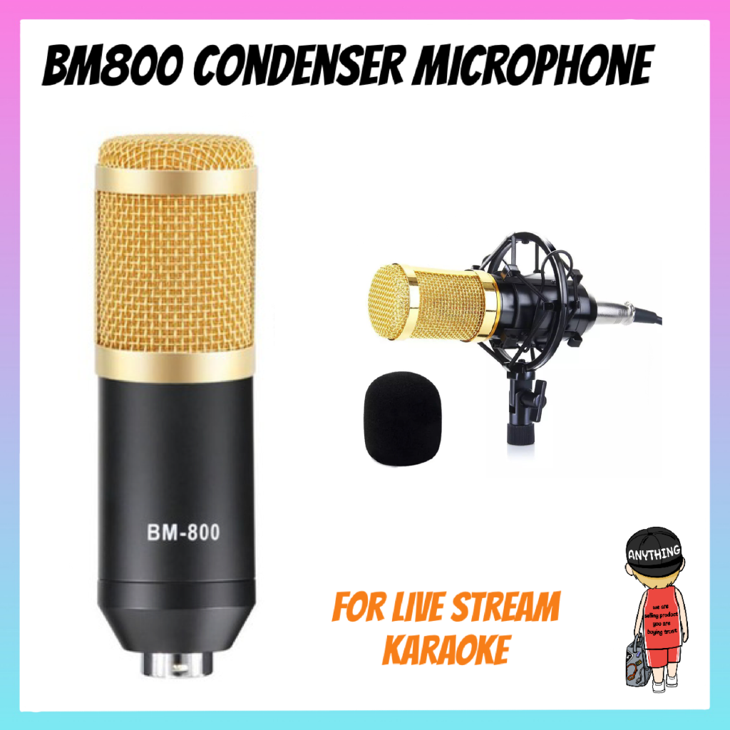 Buy Microphone Condenser Bm 800 Sound Recording Professional Microfone Studio Microphone For Pc Phone Seetracker Malaysia