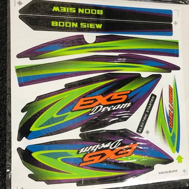 BODY STICKER   EX5  DREAM  MOTOR READY STOCK Shopee Malaysia