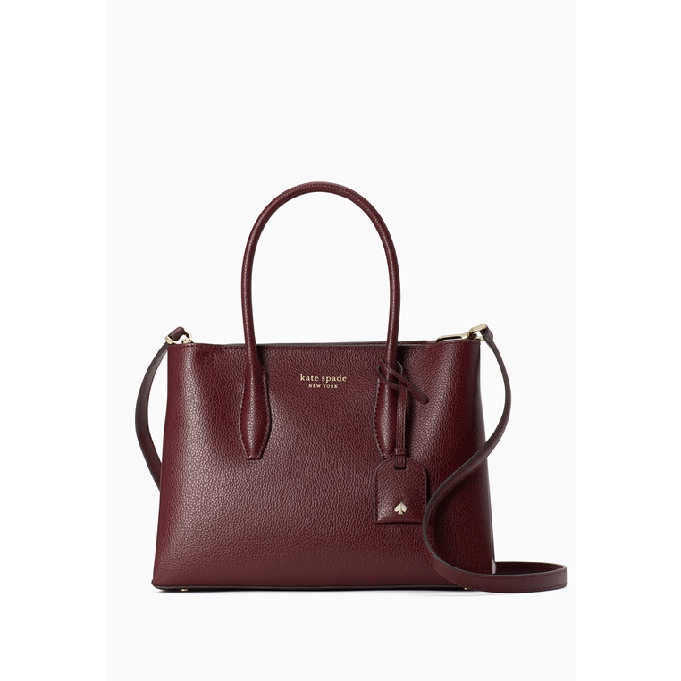 Kate Spade Eva Small Top Zip Satchel Bag - Cherrywood | Shopee Malaysia