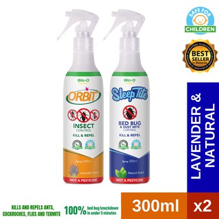 BIO-D SLEEPTITE BED BUG & DUST MITE CONTROL SPRAY 300ML 