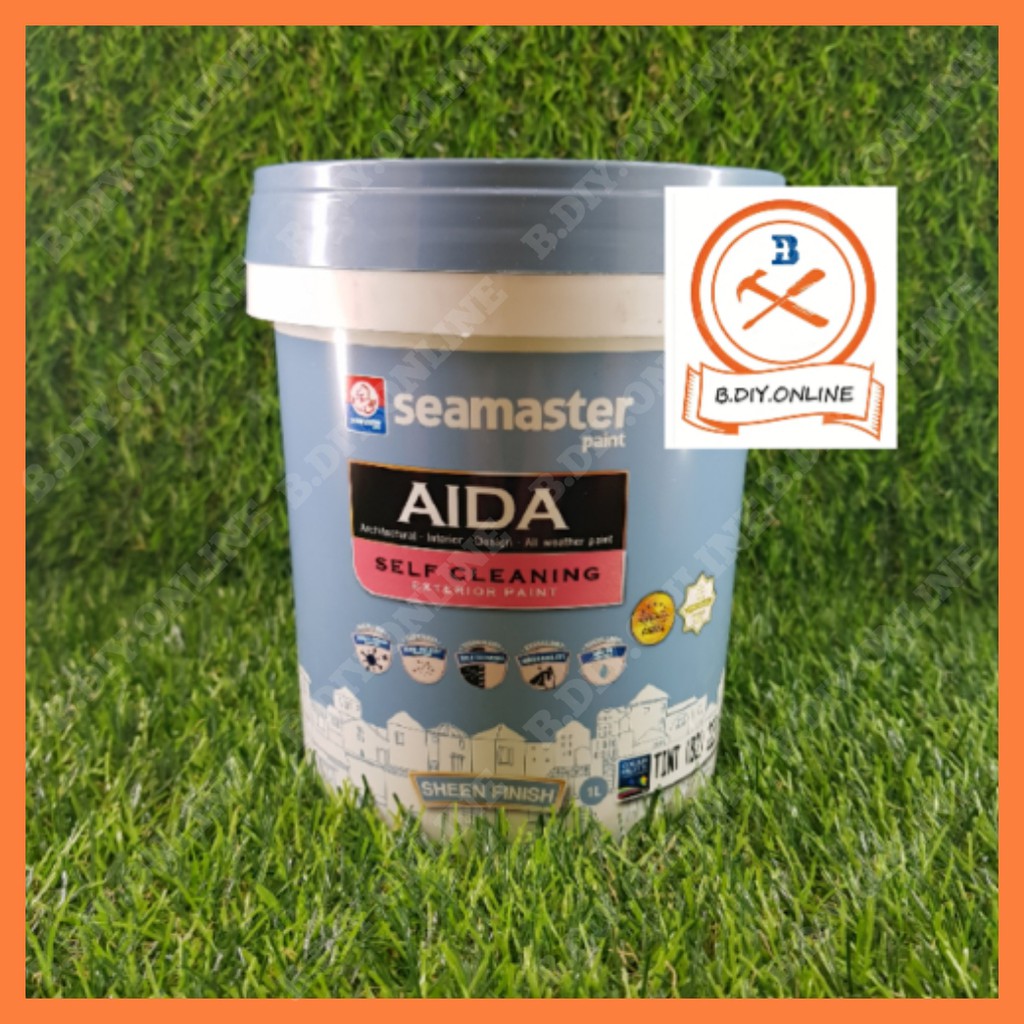 Part 9~# 1 Liter-Seamaster Paint AIDA Self Cleaning for Exterior Wall ...