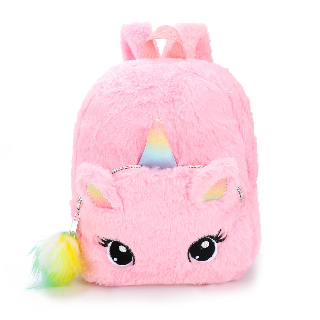 unicorn fur backpack