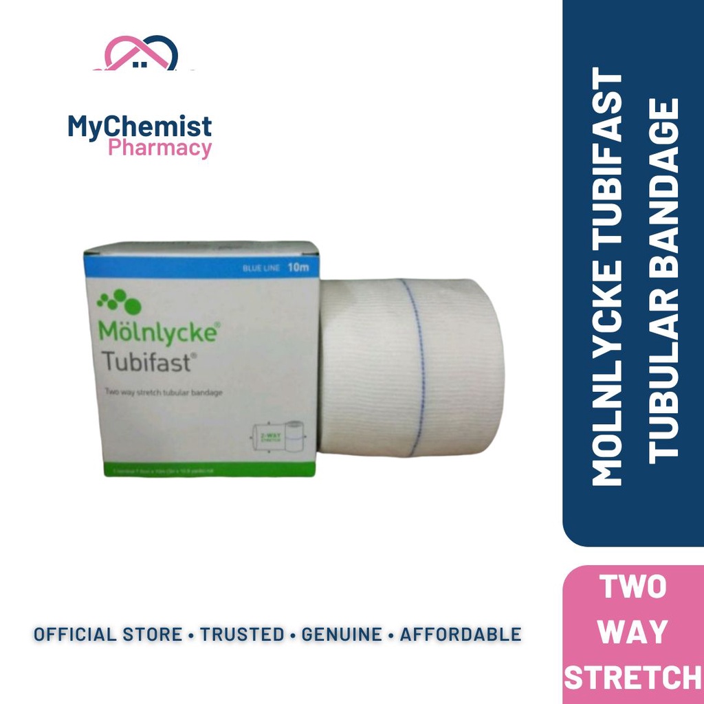 MOLNLYCKE Tubifast 2Way Stretch Tubular Bandages Blue Line (by meter