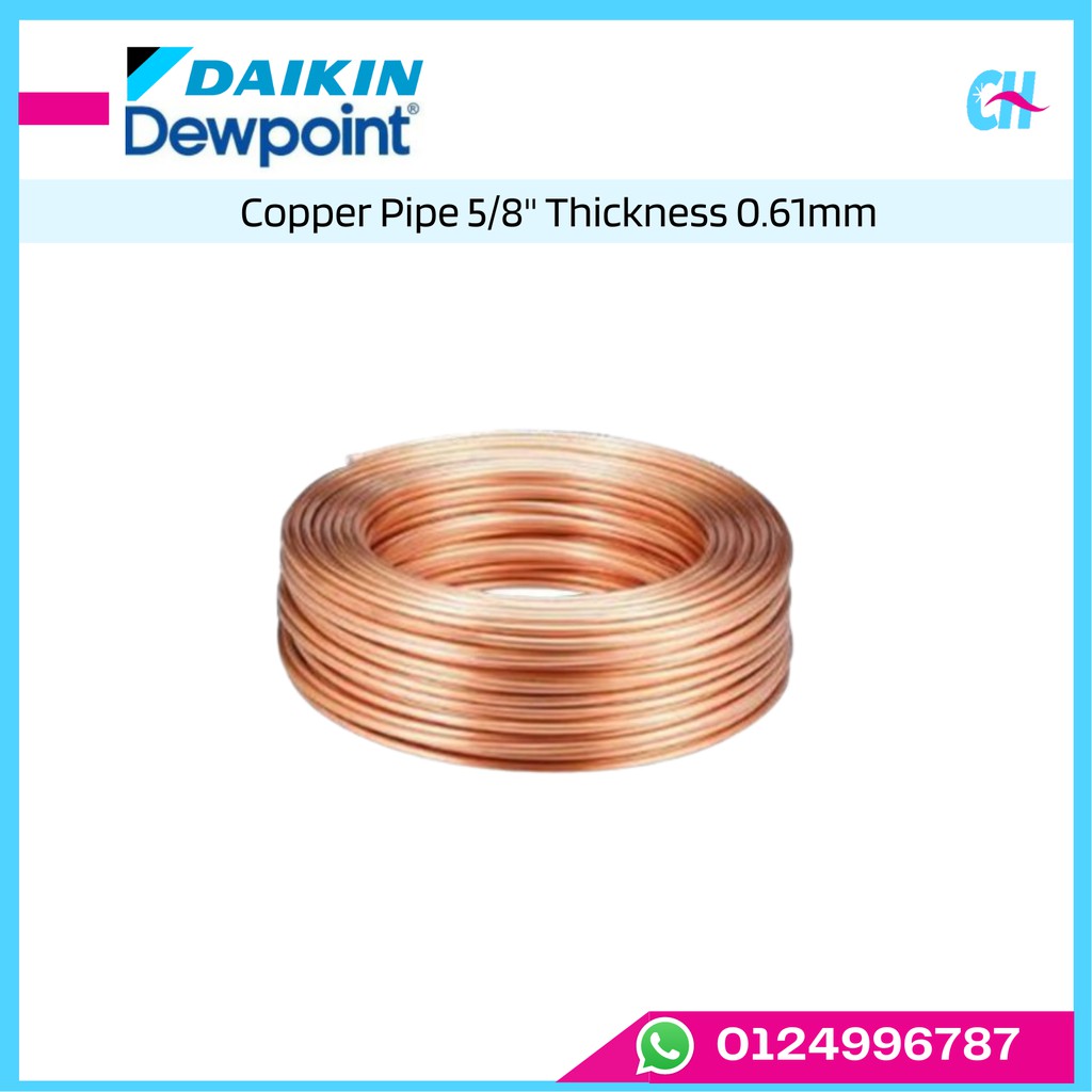 Daikin Dewpoint Copper Pipe 5/8" x 0.61mm Per Box Shopee Malaysia