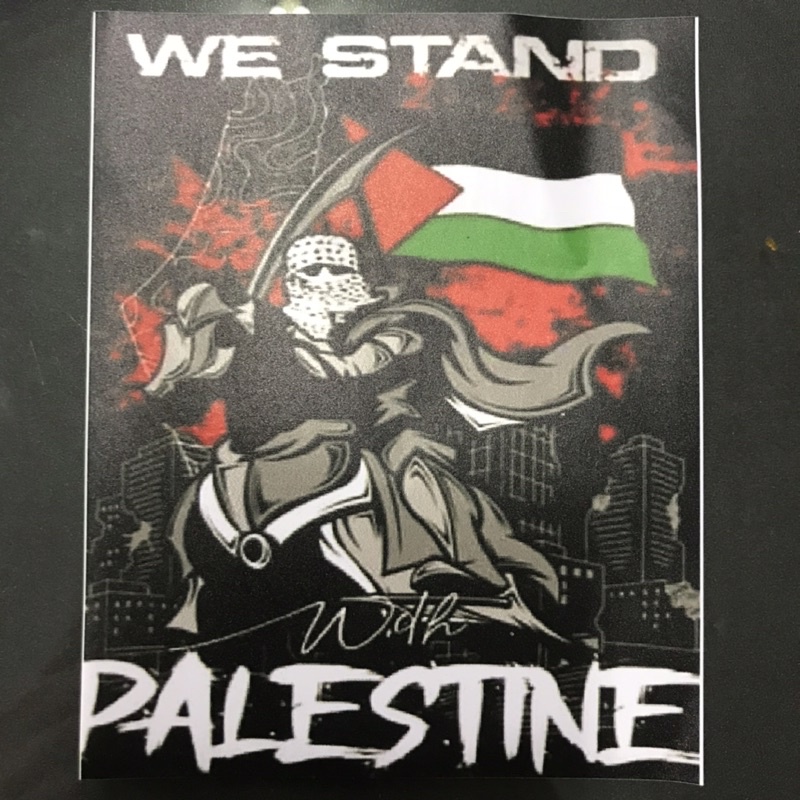 Sticker We Stand PALESTINE Support Palestine Good Luck