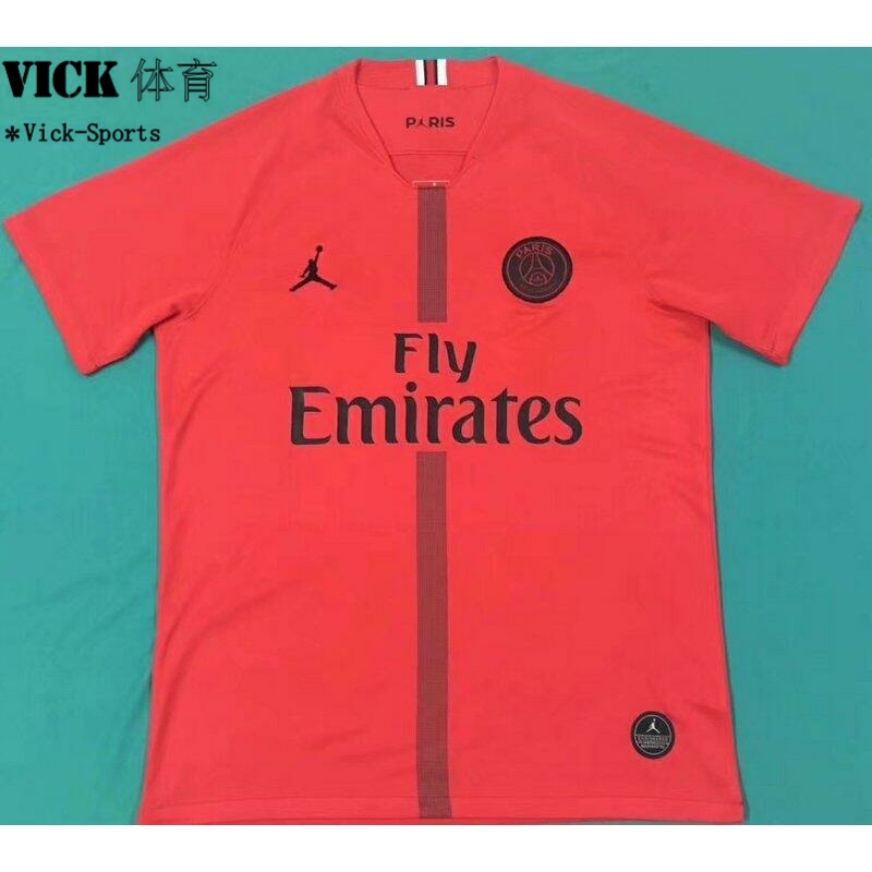 psg jordan jersey red