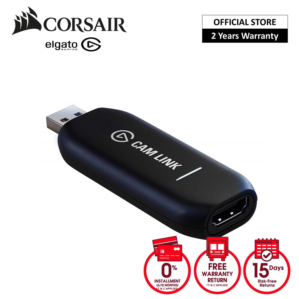 Corsair Elgato Camlink 4k 1080p 60fps Or Even Up To 4k At 30 Fps 10gam9901 Shopee Malaysia