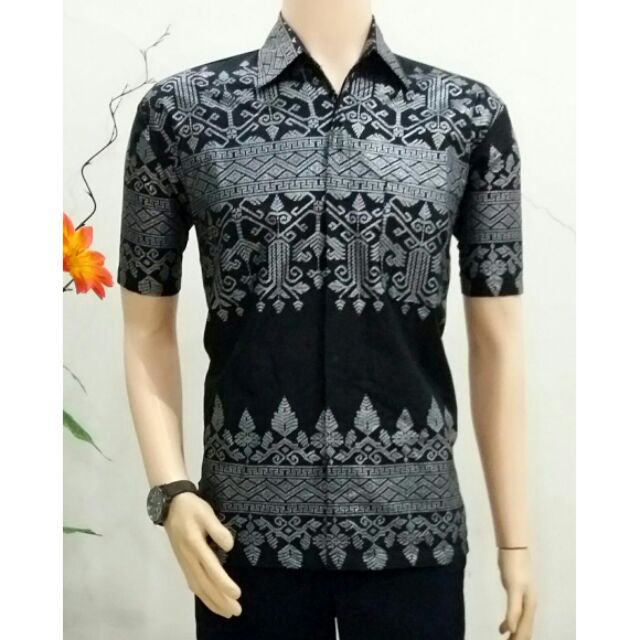 Kemeja Batik  Songket Sarawak Shopee  Malaysia