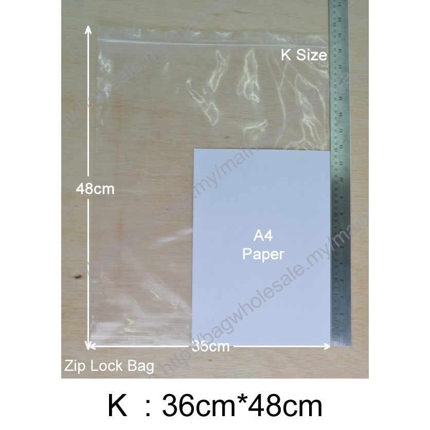 a4 size zip lock bags