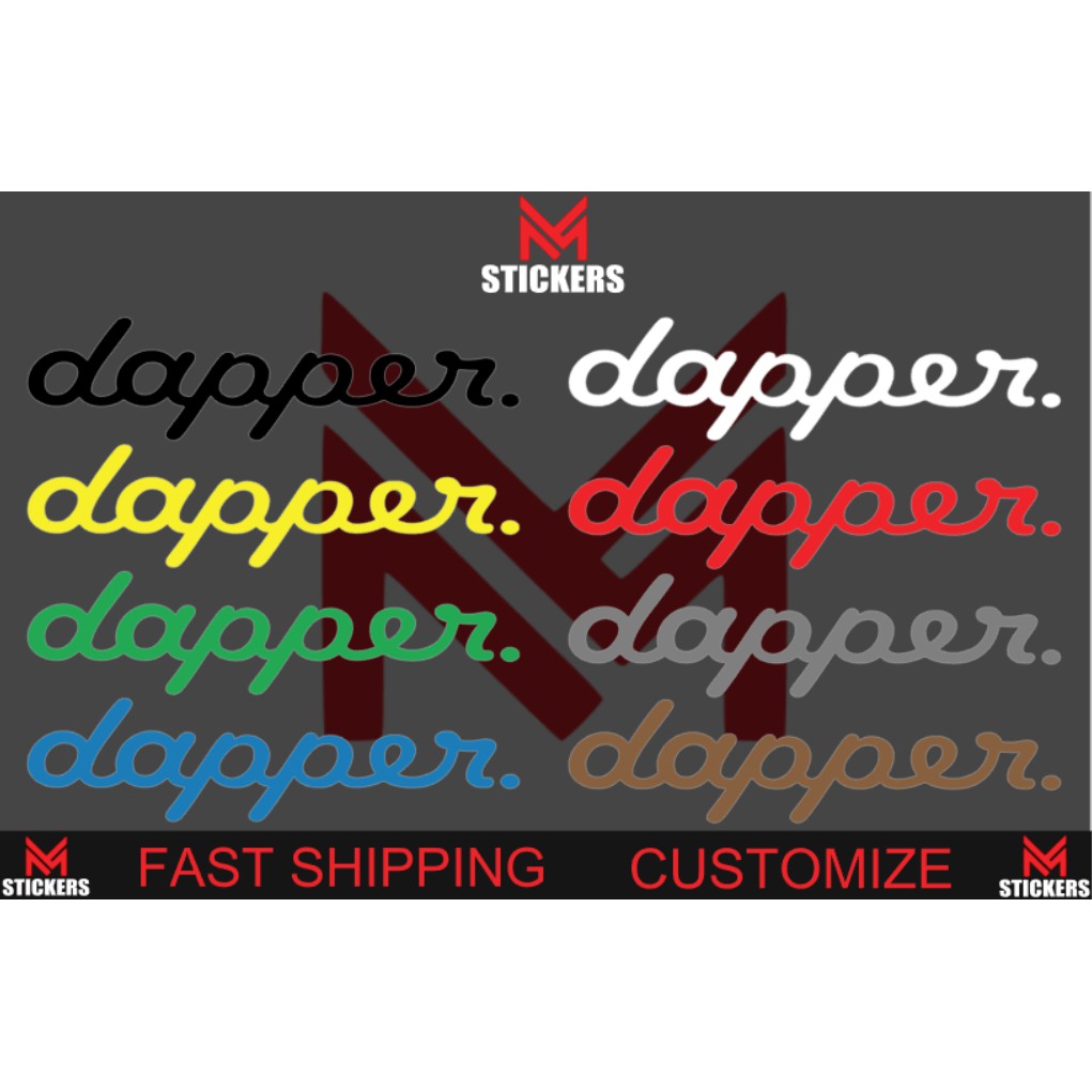 Dapper Car Sticker Civic Myvi Vios City Honda Toyota Lancer Inspira Altis Mazda Evo Axia Alza Aruz Bezza Kancil Viva Shopee Malaysia