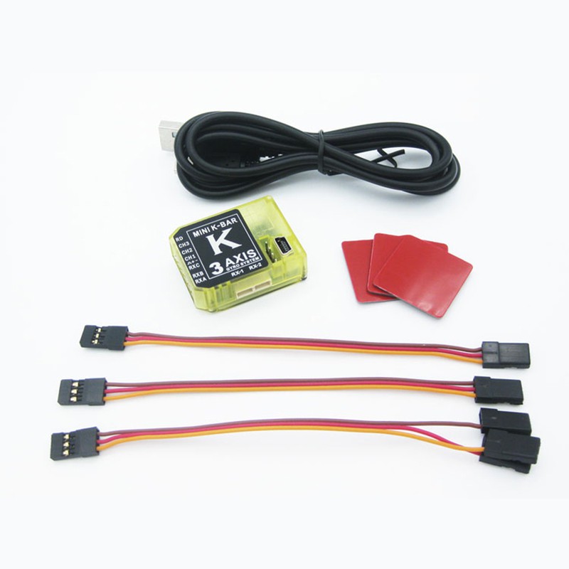 KBAR MINI K-BAR YELLOW K8 three-axis gyroscope 3Axis Gyro Flybarless PK