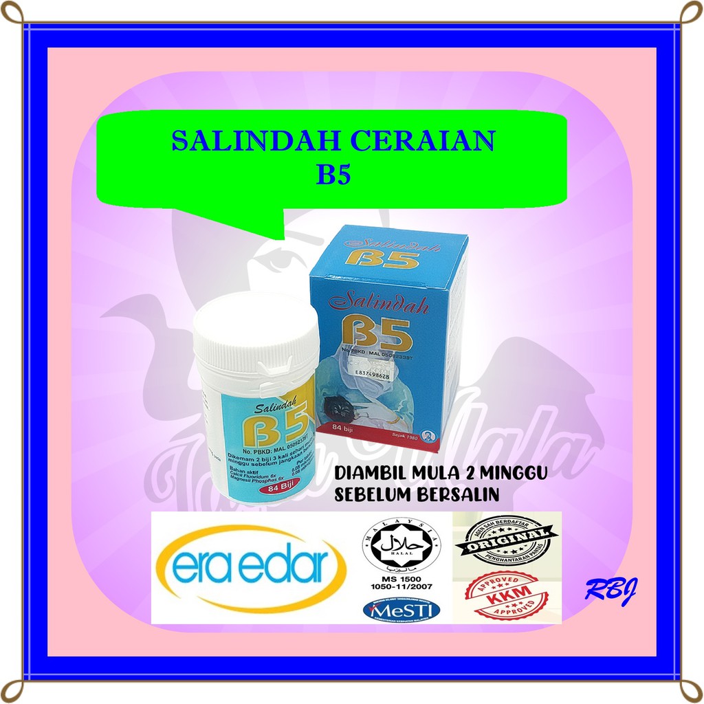 [ Diyakini Sejak 1980 ] SALINDAH B5 Original Suplemen Ibu Hamil