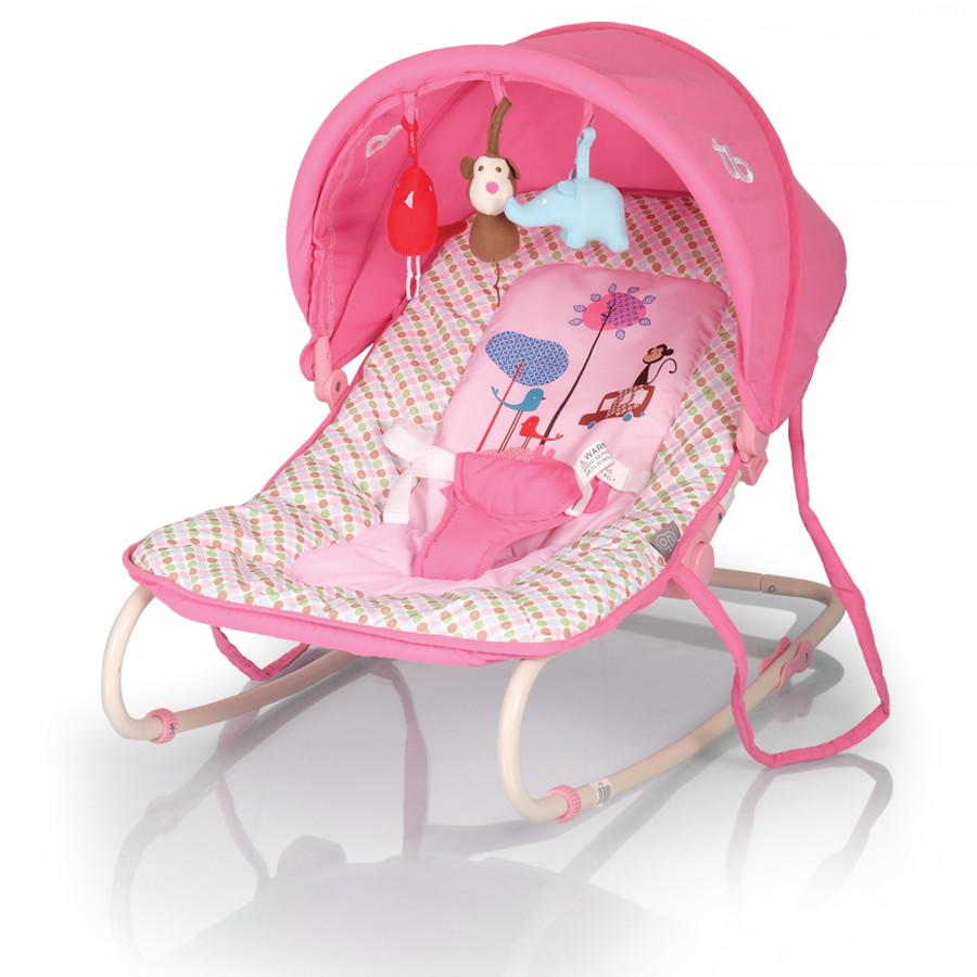 pink baby rocker