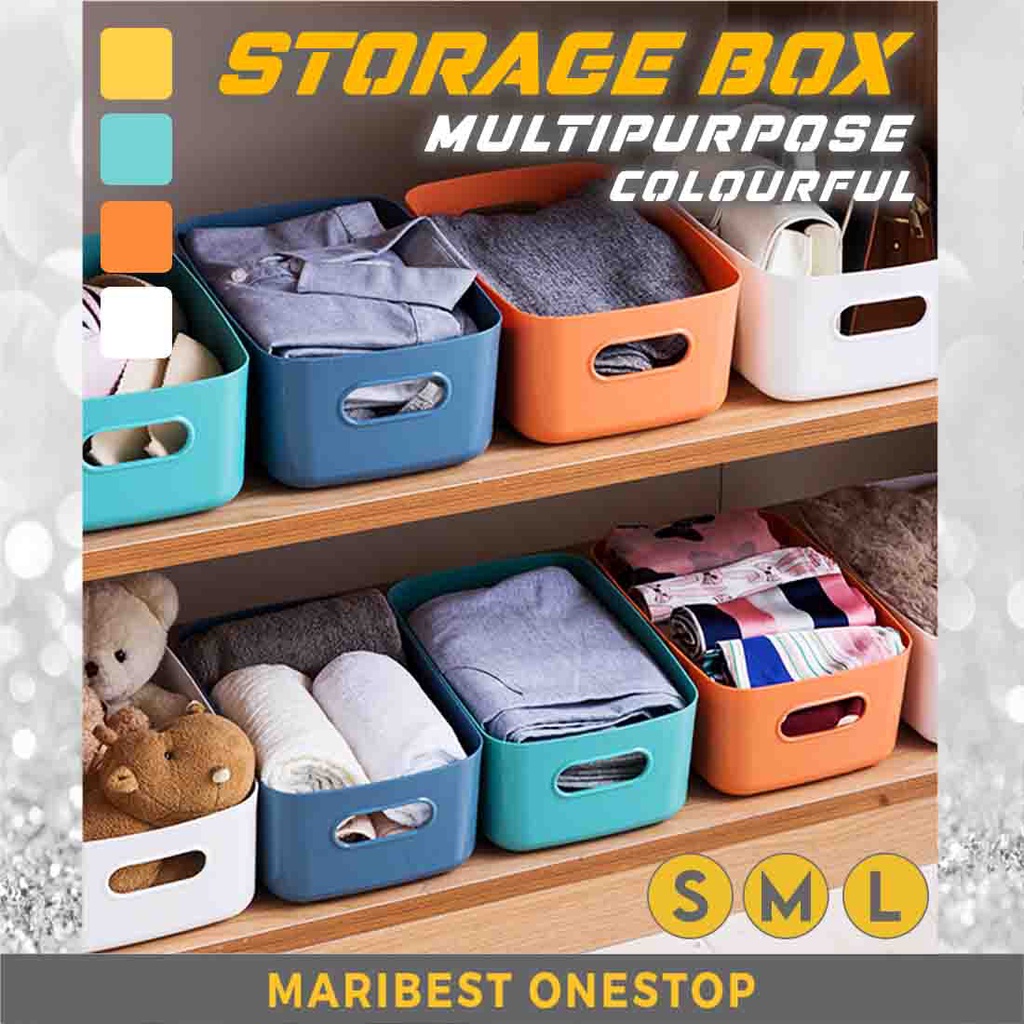 MULTIPURPOSE STORAGE BASKET BIN BOX ORGANIZER TOILET BATHROOM COSMETICS KITCHEN SNACK IKEA MUJI STYLE KOTAK SIMPANAN