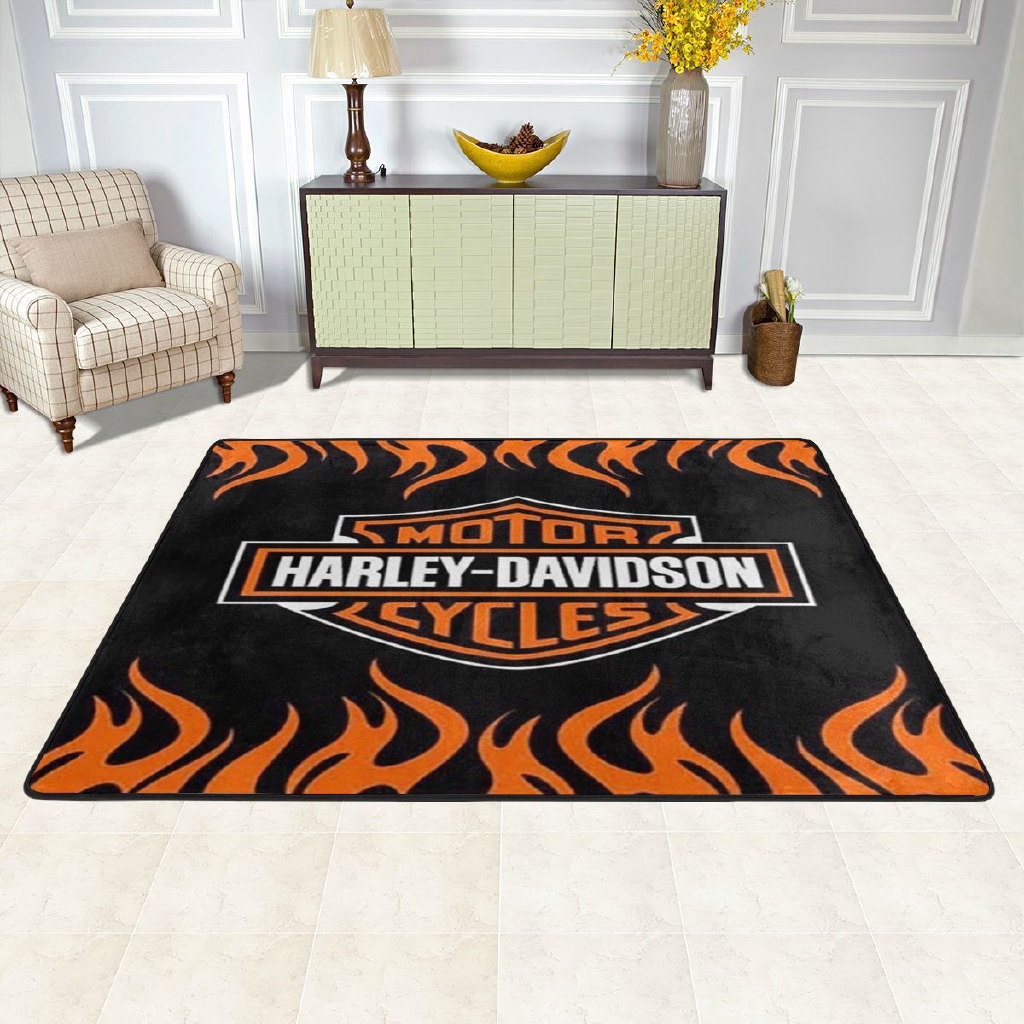 Harley Davidson Soft Carpet Modern Area Rug,Throw Rugs Floor Pad Rugs
