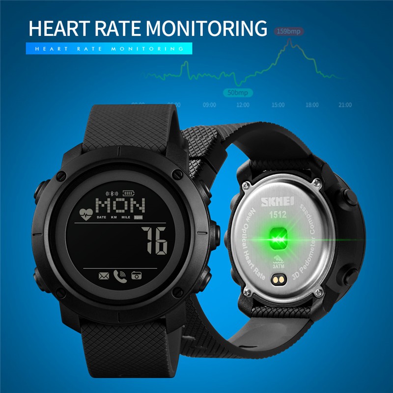 skmei bluetooth digital smart watch