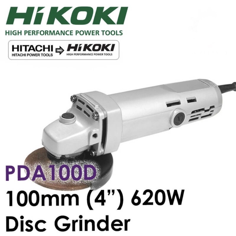 Hitachi PDA100D Angle Grinder 4" 100mm 620W (METAL Body) Shopee Malaysia