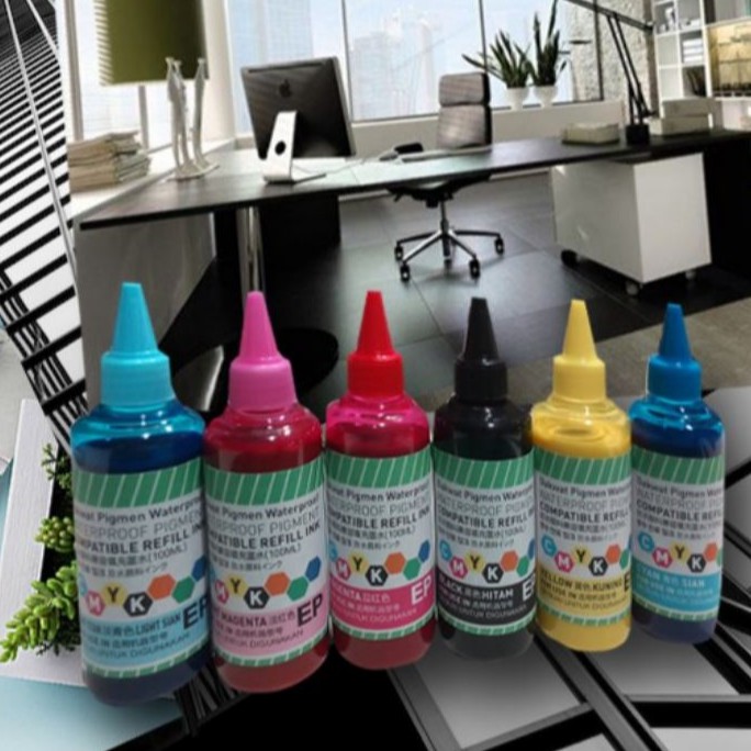 Waterproof Pigment Glossy Ink for Heat Press Photo Print Sticker Print
