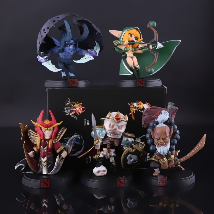 Dota2 DOTA 2 DEMI HERO ACTION FIGURE TOY 5PCS SET B ( WINDRANGER
