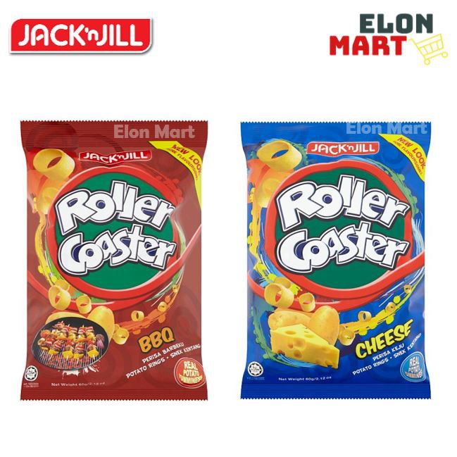 Jack N Jill Roller Coaster Bbq Cheese 60g Shopee Malaysia