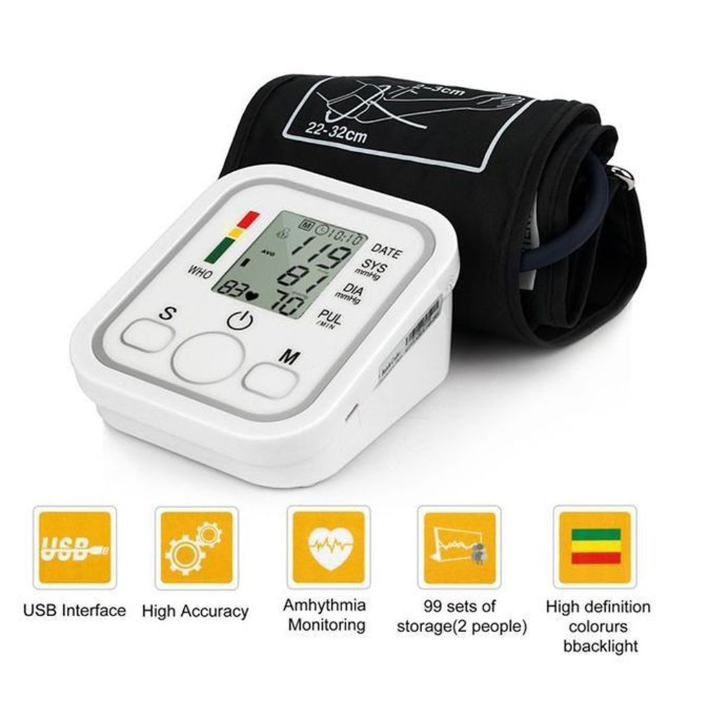 Mesin Alat Cek Tekanan Darah Tinggi Bp Monitor Set Digital Arm Blood Pressure L Mesin Cek Check Darah Tinggi Mesin Bp Shopee Malaysia