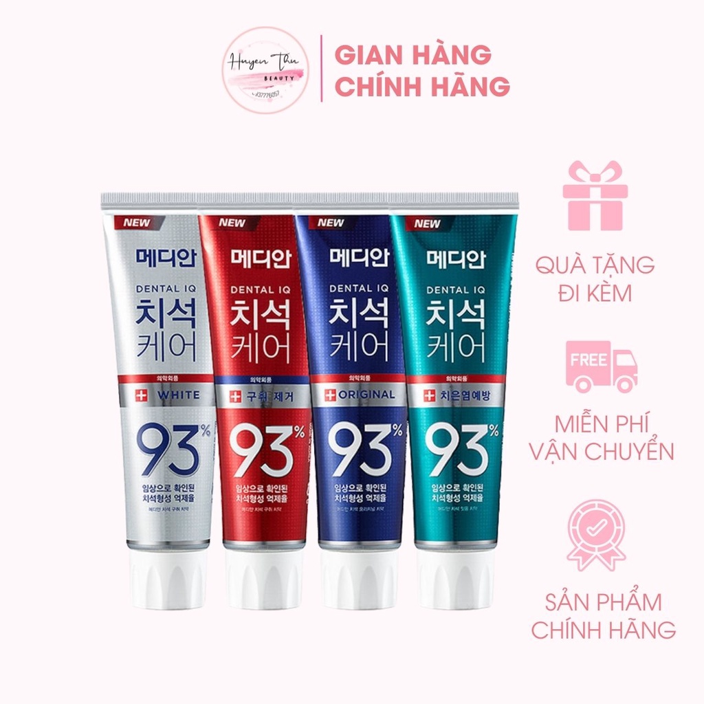 Median Dental IQ 93% Teeth Whitening Toothpaste Freshens Breath 120g