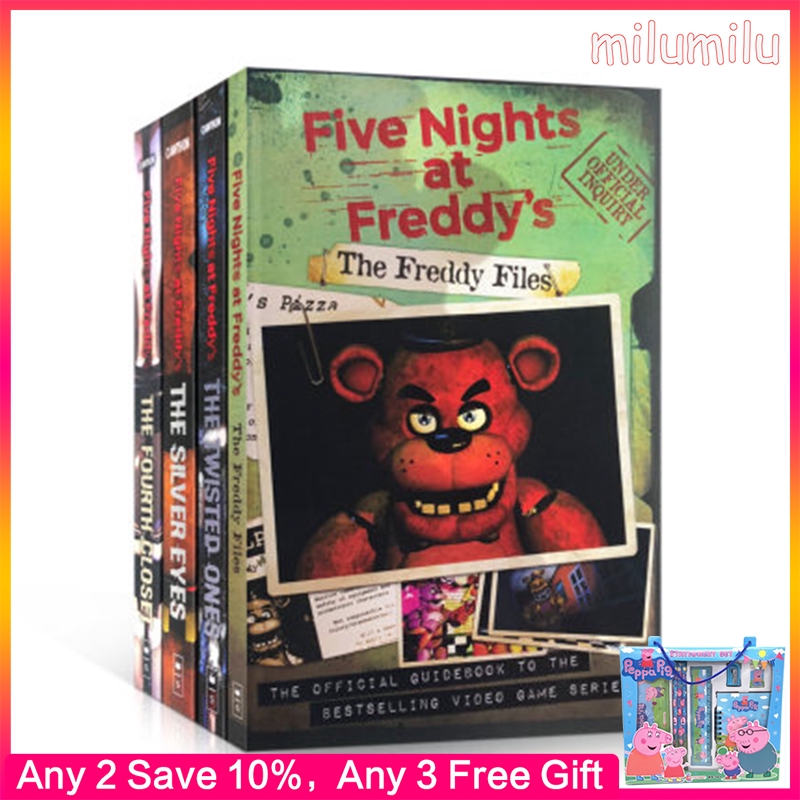 4pcs Five Nights At Freddy S The Silver Eyes Twisted Ones Fourth Closet Original English Books Scholastic Classic Novel Shopee Malaysia