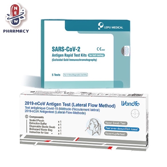 Wondfo Antigen Covid Test Kit 1's/ Lepu Medical Antigen Rapid Test Kit