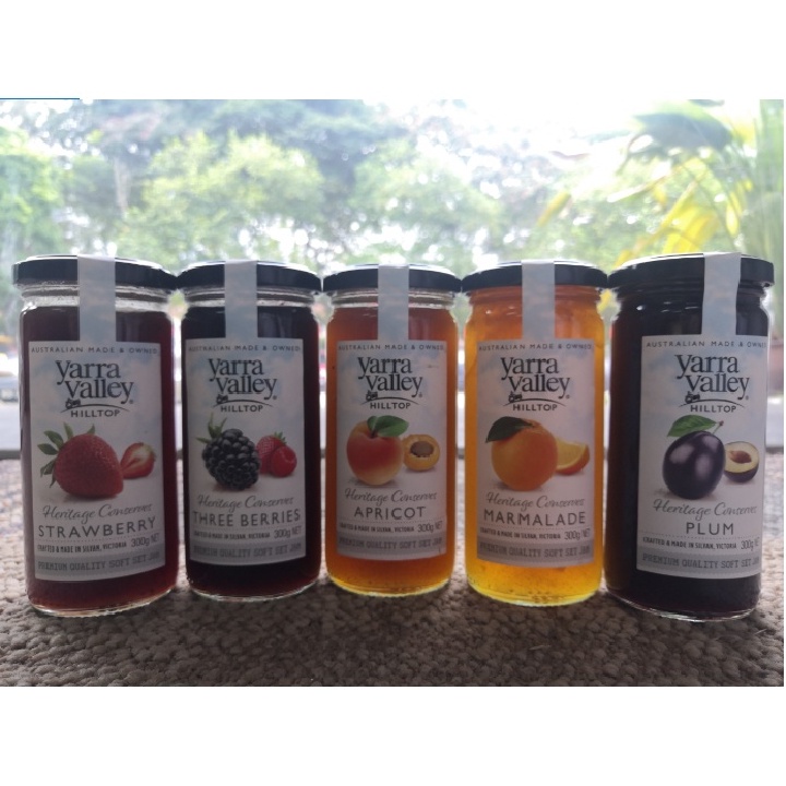 HALAL Yarra Valley Premium Fruit Jam Series ThreeBerries/ Strawberry/ Raspberry/ Plum/ Marmalade