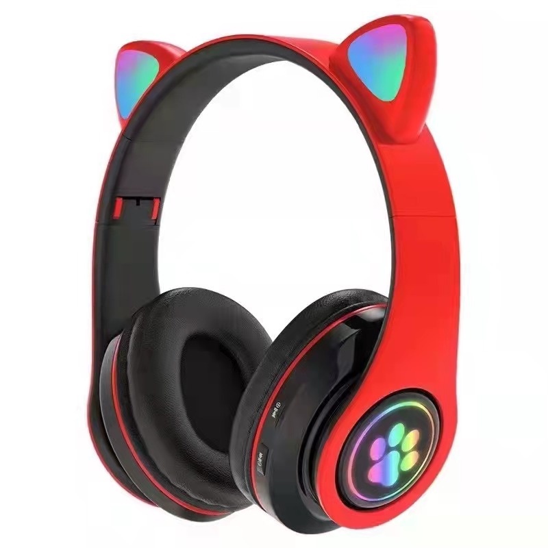🎁KL STORE✨ _ Cat Paw Headphone earphone Bluetooth5.0 Headset Wireless Hifi Music Stere