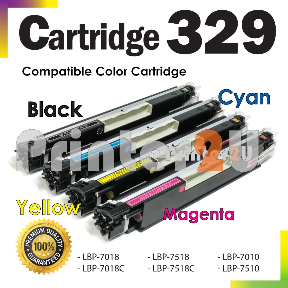 Compatible Canon Crg Cartridge 329 Canon329 Lasershot Lbp7010c Lbp7018c Lbp7018 Lbp7510 Lbp 7010c Lbp 7018c Color Toner Shopee Malaysia