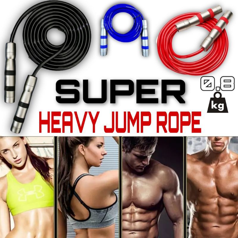 💥super heavy jump rope fitness bearing solid pvc cable weighted | BeeCost